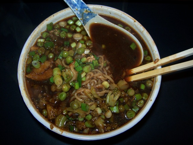 Beef Raman in hot and Sour Broth